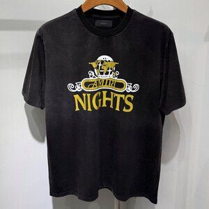 Amiri Nights Oversized Black T-shirt